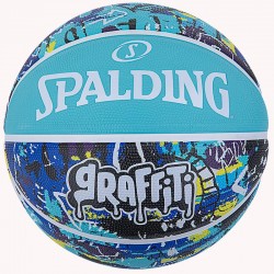 М"яч баскетбольний Spalding Graffitti №7, блакитний-мультиколор, код: 689344405957