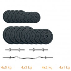 Набір штанга + гантелі металеві Newt Gym Set-W Home 53 кг, код: NE-M-W-SET-53