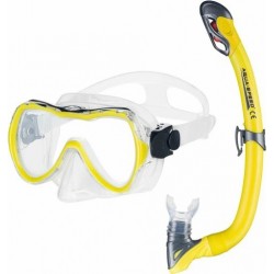 Набір для плавання (маска та трубка) Aqua Speed Enzo+Samos жовтий, код: 5908217631121
