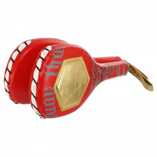 Ракетка для тхеквондо одинарна Zelart червоний-золотий, код: BO-4998_R