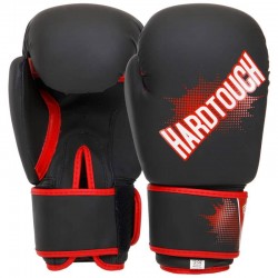 Рукавички боксерські Hard Touch 12 унцій, чорний-червоний, код: BO-4432_12BKR