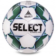 М"яч футбольний Select Campo Pro IMS №5, білий-зелений, код: CAMPO-PRO-W