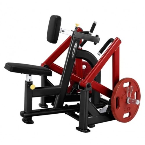 Сидячий тяговий тренажер Seated Pull Down/Rowing Machine Steelflex PlateLoad Line PLSR чорно-червоний, код: 18256-2-IN