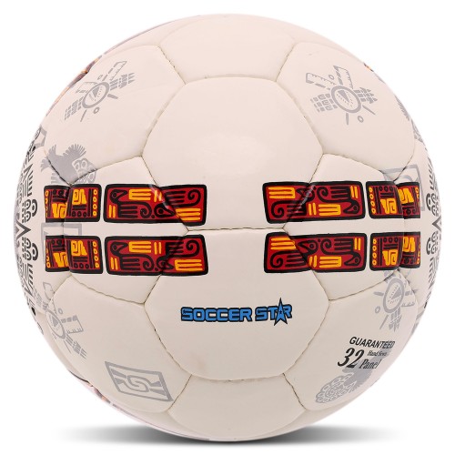 М"яч футбольний Soccer Star Shine №5 PU, білий, код: FB-4492-S52