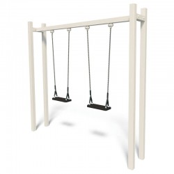 Гойдалка подвійна на ланцюгах InterAtletika Місто 2703х460х2190 мм, код: TE431-SM Гойдалка подвійна на ланцюгах InterAtletika Місто 2703х460х2190 мм, код: TE431-SM