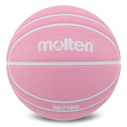 М"яч баскетбольний гумовий Molten №6, рожевий, код: B6G2100-P-S52