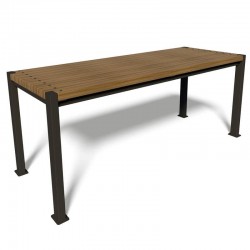 Стіл парковий InterAtletika Подвійна лінія, 1710х667х696, код: LPS006-SM Стіл парковий InterAtletika Подвійна лінія, 1710х667х696, код: LPS006-SM