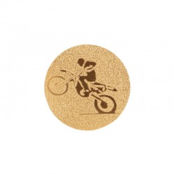 Наклейка (жетон) на медаль PlayGame Мотогонки золота, код: 25-0035_G-S52