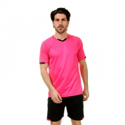 Футбольна форма PlayGame M (46-48), рожевий-чорний, код: CO-6301_MPBK