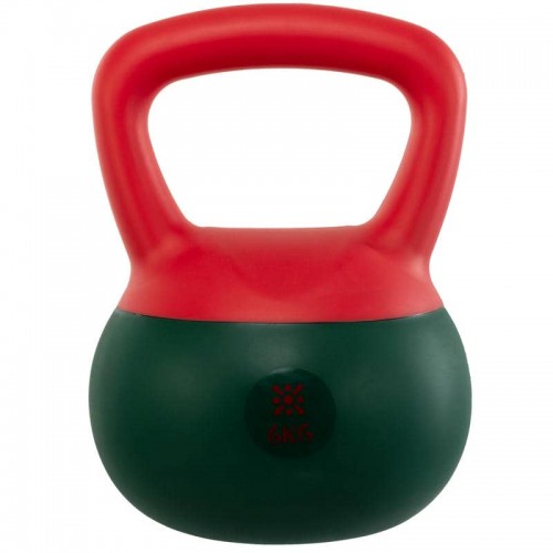 Гиря м"яка Bloom Soft Kettlebell 6кг, червоний-зелений, код: LB7012-6_R