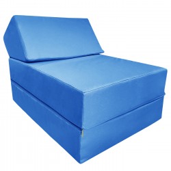 Безкаркасне крісло матрац Tia-Sport Преміум, оксфорд, 600х1860х300 мм, блакитний, код: sm-1045-8