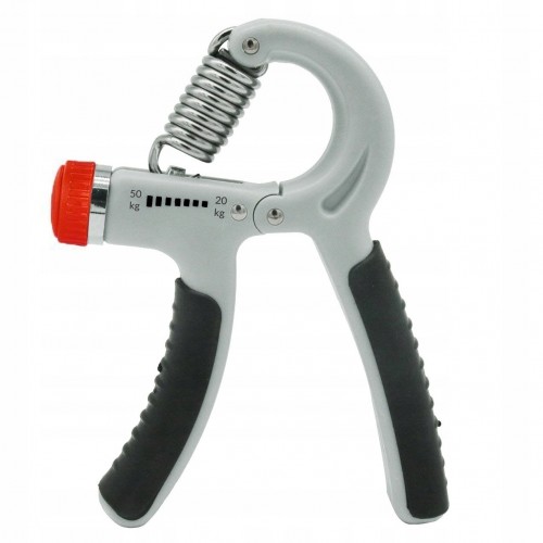 Еспандер кистьовий пружинний з регульованим навантаженням Springos 20-50 кг, сірий-чорний, код: FA0034 Еспандер кистьовий пружинний з регульованим навантаженням Springos 20-50 кг, сірий-чорний, код: FA0034