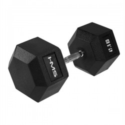 Гантеля HMS Hex Pro 47,5 кг, чорний, код: 17-66-130-IN