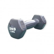 Гантель вінілова SNS 1х2 кг, сірий, код: 28215-SNS Гантель вінілова SNS 1х2 кг, сірий, код: 28215-SNS