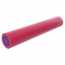 Ролер для йоги та пілатесу гладкий FitGo 900x150 мм, рожевий-фіолетовий, код: FI-9327-90_PV