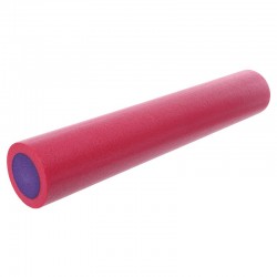 Ролер для йоги та пілатесу гладкий FitGo 900x150 мм, рожевий-фіолетовий, код: FI-9327-90_PV