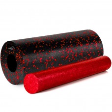 Масажний ролик (роллер) гладкий PowerPlay 2 in 1 EPP Foam Roller 330x140 мм, чорний-червоний, код: PP_4348_Red_(33x14) Масажний ролик (роллер) гладкий PowerPlay 2 in 1 EPP Foam Roller 330x140 мм, чорний-червоний, код: PP_4348_Red_(33x14)
