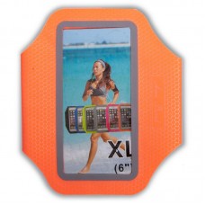 Чохол для телефону з кріпленням на руку FitGo 180x70 мм (для iPhone та iPod), кораловий, код: C-0328_KO