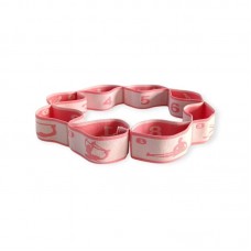 Еластичний стрічковий еспандер сегментований SNS WX-RT2-pink із 8 петлями, рожевий-білий, код: 13802-SNS Еластичний стрічковий еспандер сегментований SNS WX-RT2-pink із 8 петлями, рожевий-білий, код: 13802-SNS