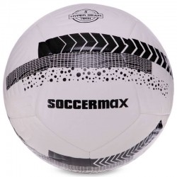 М"яч футбольний Habryd Soccermax FIFA №5 PU білий-чорний, код: FB-3113_W-S52