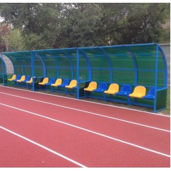 Лава запасних InterAtletika (6 місць) 3080x770x2036 мм, код: УТ208-6-SM