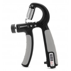Еспандер кистьовий з регульованим навантаженням та лічильником Cornix 5-60 кг, чорний-сірий, код: XR-0264 Еспандер кистьовий з регульованим навантаженням та лічильником Cornix 5-60 кг, чорний-сірий, код: XR-0264