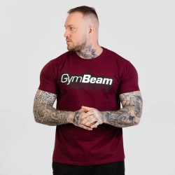 Футболка чоловіча GymBeam Beam S, бордовий, код: 122712-GB