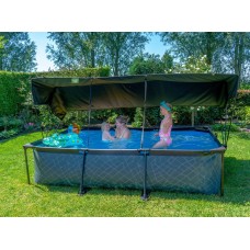 Басейн з тентом Exit "Камінь" в кольорі (для дітей, на дачу), 300х200х65 см, код: 30.23.32.00