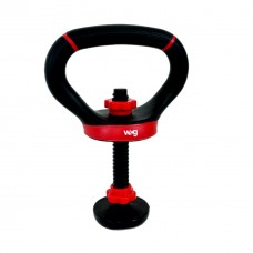 Ручка до гирі регульованої WCG чорний-червоний, код: W-KB02-IF Ручка до гирі регульованої WCG чорний-червоний, код: W-KB02-IF