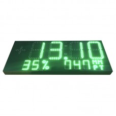 Метеостанція світлодіодна LedPlay 900х360х50 мм, зелений, код: 07658-ST