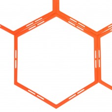 Тренувальна підлоги сітка PlayGame Agility Grid гексагональна, помаранчевий, код: C-1412_OR