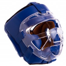Шолом для єдиноборств Venum з прозорою маскою XL, синій, код: VL-8348_XLBL