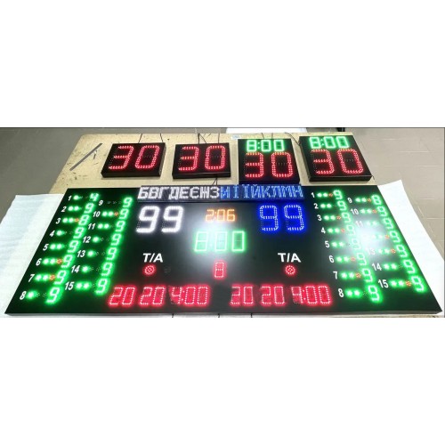 Табло для водного поло LedPlay 2500х1000х50 мм, код: 07757-ST