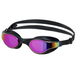 Окуляри для плавання дорослі райдужні лінзи дорослі MadWave Ray Rainbow чорний, код: M042003