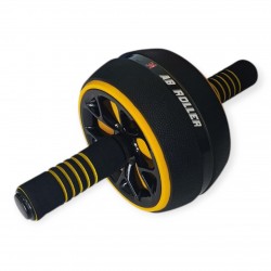 Ролик для преса одноколесний з килимком SNS PO-KKL чорно-жовтий, код: 18279-SNS