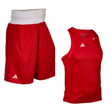 Боксерська форма Adidas Olympic 2024, розмір XS, червоний, код: 15572-1156