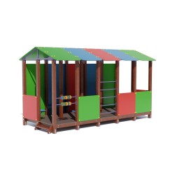 Будиночок-альтанка Miros 4890х3210х1900 мм, код: DIO236