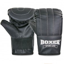 Снарядні рукавички Boxer розмір L чорний, код: 2015_L_BK-S52