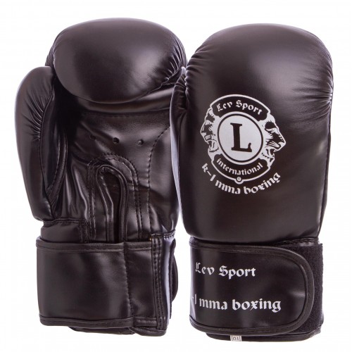 Рукавички боксерські Lev 10 унцій, чорний, код: LV-4281_10BK