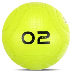 Слембол м"яч набивний для кросфіту та фітнесу Mdbuddy Slam Ball 2кг, салатовий, код: FI-1774-2
