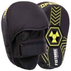 Лапа вигнута для боксу та єдиноборств Fistrage Flex 240x180x60 мм, 2шт, чорний-салатовий, код: VL-5485_BKLG