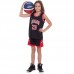 Форма баскетбольна підліткова NB-Sport NBA Dames 23 2XL (12 років), 150-160см, чорний-червоний, код: CO-5351_2XLBKR