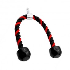 Канат для трицепса з подвійним хватом Power System Triceps Rope Black/Red, код: PS-4041_Black