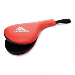 Подвійна ракетка для відпрацювання ударів Adidas Double Target Pad, розмір XS, червоний-чорний, код: 15572-932