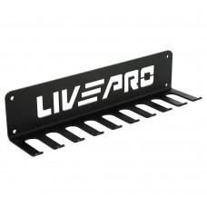 Кронштейн настінний для скакалок та петель LiveUp чорний, код: LP8817 Кронштейн настінний для скакалок та петель LiveUp чорний, код: LP8817