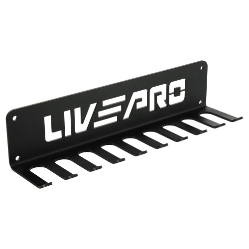 Кронштейн настінний для скакалок та петель LiveUp чорний, код: LP8817 Кронштейн настінний для скакалок та петель LiveUp чорний, код: LP8817