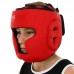 Шолом боксерський з повним захистом шкіряний Fistrage XL, червоний, код: VL-4169_XLR