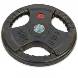 Диск прогумований Record з потрійним хватом і металевою втулкою 20кг (d-52мм), код: TA-8122-20-S52