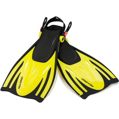 Ласти для дітей Aqua Speed Wombat Kid розмір 32-37, чорний-жовтий, код: 5908217630353