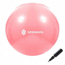 М"яч для фітнесу Springos 75 см Anti-Burst Pink, код: FB0012